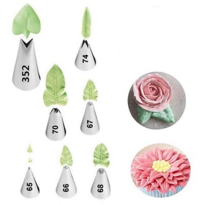 China 2020 Viable Hot Sale 7pcs Set/Cake Form Sheet Icing Piping Nozzles Decorating Tips/Bake Nozzles For Baking for sale