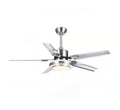 China With LED Light 52 Inch Ceiling Fan Blades Stainless Steel With LED Light for sale