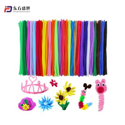 China DIY Craft Art Kids Educational Game Pipe Black Color Pipe Strippers 120 Colors Bump Caterpillar Stem Christmas Red Branches for sale