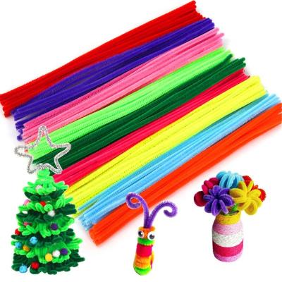 China Diy handcraft craft art sofoos 50pcs pipe cleaners chenille stem craft black chenille sticks pastel for sale