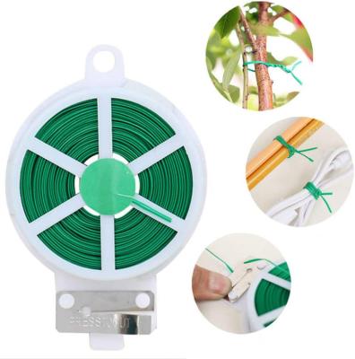 China Fruitting 2.5x10m Plant Green Plant Strap Twist Tie With Garden Twist Tie Cutter Galvanized Set for sale