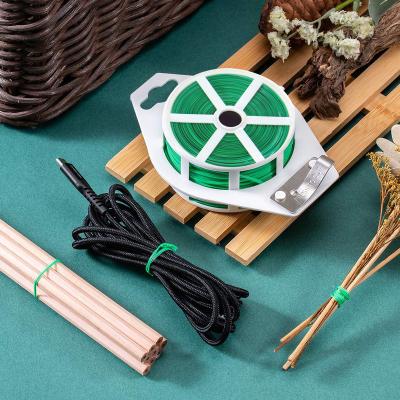 China Fruitting Plant PVC Coated Plastic Cutter Garden Plant Binding Plant Twist Tie Twist Tie Garden Wire for sale