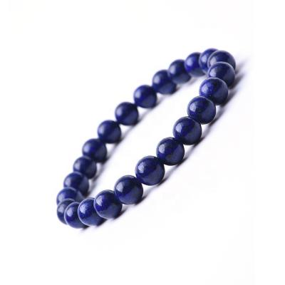 China BOHEMIA Healing Natural Chakra Gemstone Bracelets Women Men Girls Birthday Gifts Crystal Blue Jasper Stone Bead for sale