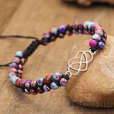 China BOHEMIA jewelry couples bracelets a variety of gemstone rose quartz amethyst toumarline turquoise aventurine for sale