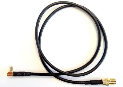 China Varón de SMA MCX al negro masculino del cable de la extensión RG 178 para las telecomunicaciones en venta