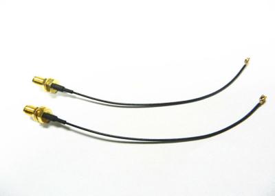 China Cable coaxial femenino impermeable RG178 de las asambleas de cable del RF SMA para el vehículo RoHs en venta