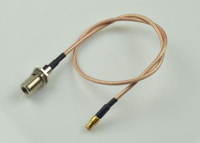 Chine Doubles Assemblées de câble coaxial de liaison de bouclier de 75 OHMS avec la femelle de F MCX au connecteur masculin à vendre