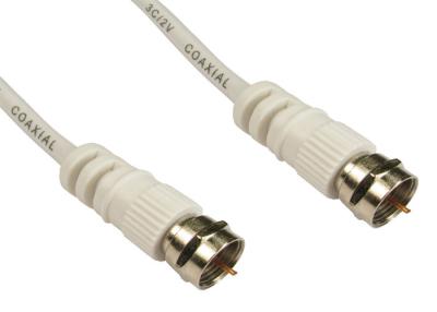 China Male F Connector Antenna Extension Cable , 3C 2V Coaxial Cable 75 ohm for sale