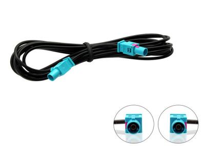 China 15CM Length Fakra Cable Assembly Port Type A SMB Male to Female Connector for sale