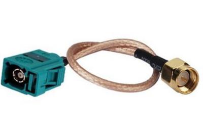 China 50Ohm Fakra Extension Cable Assembly Radio Frequency I-PEX 20351-112R-37 Connector for sale