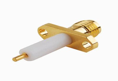 China Conector coaxial del agujero de Jack 2 del receptáculo del panel del soporte del conector de SMB RF en venta