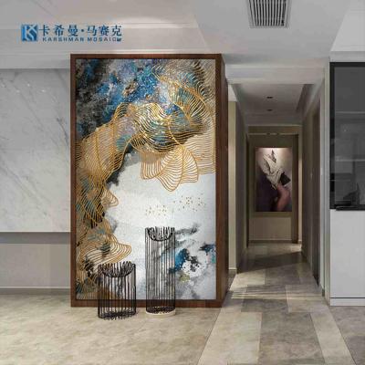 China Modern Custom Mural Wall Tiles Modern Art Handmade Ceramic Tiles Household Decorative Wall Tiles for sale