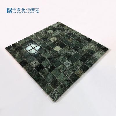 China Parquet outdoor modern  swimming pool stone mosaic marble mosaic for outdoor pool tile for sale