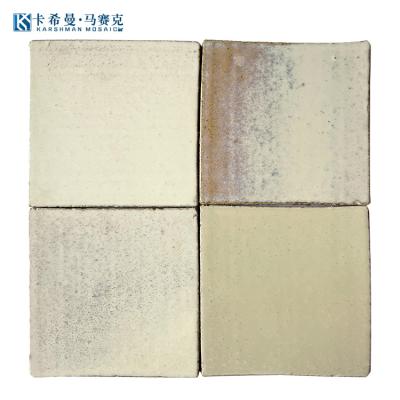 China Kiln ice crackle glazed finish Hot Sale Price Ceramic Square Mosaic Tile For Wall Kiln Ice Crackle Kitchen Ceramic Mosaic Tile for sale