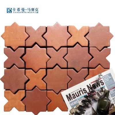 China Modern Newest Modern Style Mosaic Tile Ceramic Star Mosaic Tile For  Restaurant Bar Interior Decoration for sale