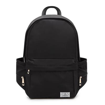 China Simple Design Hot Sale Japan Light Weight Black Polyester Casual Traveling Backpack for sale