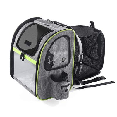 China Lightweight Extra Lightweight Pet Carrier Expandable Mesh Pet Backpack for sale