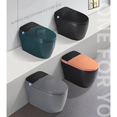 China Smart Automatic Operation Matte Gray Colored Automatic Electric Wc Custom Smart Toilets for sale