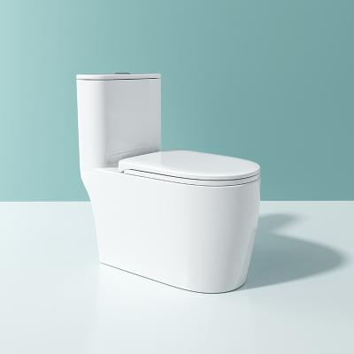 China New Design Double-flow Siphonic S Trap Ceramic Bathroom WC Toilet One Piece Toilet for sale