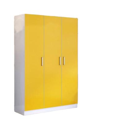 China New simple, modern, environment-friendly and healthy children's solid wood wardrobe 3 door convertible wardrobe for sale