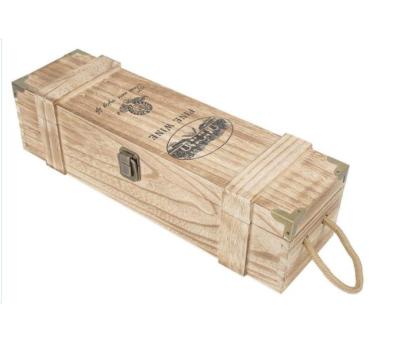 China China Economic Custom Design Wooden Wine Box Wooden Storage Box for sale