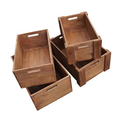 China Storage box wooden cover on sale hot cheap good quality storage cube storage stable makeup holder for sale