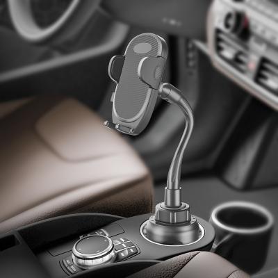 China 2022 Adjustable Car Cup Easily Install Universal Adjustable Phone Holder Car Cup Holder Phone Mount Gooseneck Stable for sale