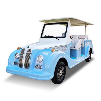 China Golf Place Style 8 Luxury People Electric Car Lithium Battery Eight Sets Electric Sightseeing Car Tourist Classic Mode for sale