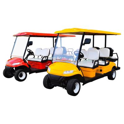 China 2023 new design custom unique electric guided carrito golf place golf hotel use electric golf car easy handle for sale