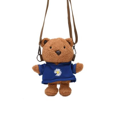 China Cute Small Teddy Bear Teddy Bear Coin Purse Custom Soft Sack Bag for Girls Decoration for sale