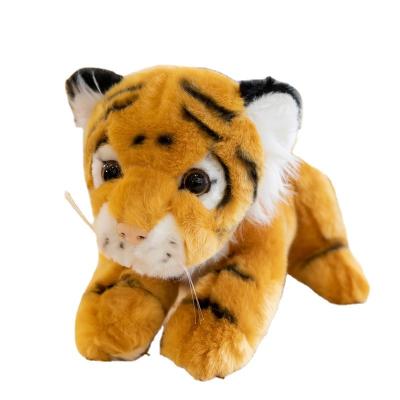 China Hot Selling Artificial Plush Toy Tiger Animal Plush Doll Small Stuffed Toy for sale