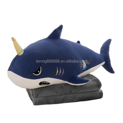 China Fasion New Marine Creatures Air Conditioning Covering Whales and Dolphins By Plush Toys Nap Pillow Stuffed Toys Can Be for sale