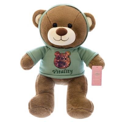 China High Quality Cute Soft Plush Teddy Bear Sweater Fasion Toys Popular Birthday Valentine Gifts For Girls Children for sale