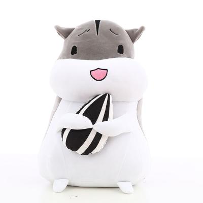 China Children Accompany Factory Wholesale Custom Soft & Cute Cartoon Hamster Plush Toys Kids Hamster Doll Stuffed Gift for sale