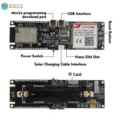 Chine LILYGO LTE A T-SIM7600E-L1C Module ESP32-WROVER-B Conseil de développement à vendre