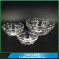 China Decorative Glass Candy Bowl Salad Fruit Bowl Set en venta