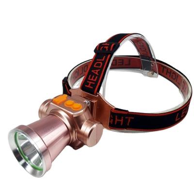 China hot sale portable head-mounted rechargeable aluminum alloy button headlamp hunting light manufacture for sale