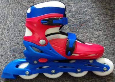 China Plastic Frame Adjustable Roller Skate Shoes / Inline Speed Skating Equipment Multi Color for sale