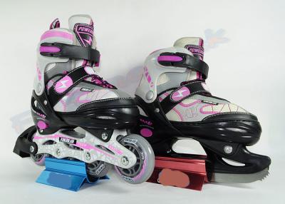 China Botas ajustables de los patines de hielo de las muchachas y de los muchachos/del patinaje de hielo con las favorables cuchillas en venta