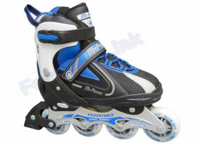 China PVC Leather Inline Hockey Skates With Adjustable Button , Adults Inline Speed Skates for sale