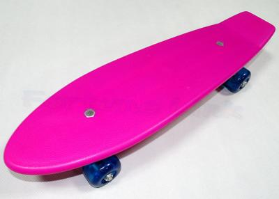 China Lightweight Single Kick Flat Plastic Fish Skateboards / Street Penny Fish Skateboard for sale