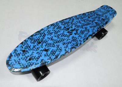 China 60mm PU Wheels Plastic Fish Long Skateboards Diamond PP Deck Penny Skate Board for sale