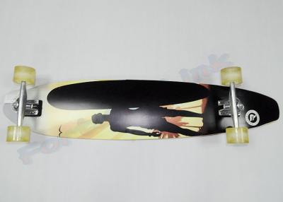 China Pin-Konkave der 9 Falten-kanadische Ahorn-Gewohnheit fährt mit Griff-Band des Schwarz-80AB Skateboard zu verkaufen