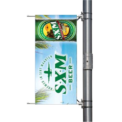 China Hanging Aluminum Advertising or Hot Sales Promotion of Flag Pole Printing Banner Events Street Light Banner for sale