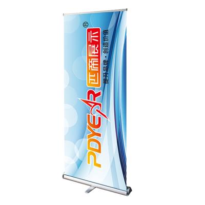 China Pdyear Outdoor Advertising Scrolling Display Stand Pull Up Display Stand Base 2m Heavy Duty Digital Retractable Aluminum Roll Up Banner for sale