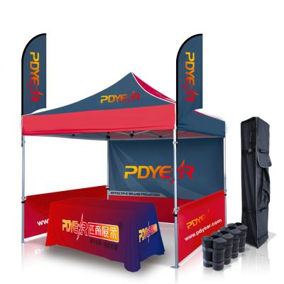 China 10x10 Outdoor Display Custom Printed Waterproof Aluminum Pop Up Marquee Folding Event Canopy Outdoor Trade Show Tent For Sale Cheap Price for sale