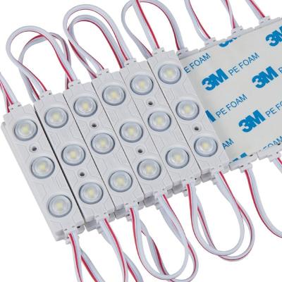 China Economic Pack 200pcs Plastics Injection Mold LED Module 3 LED 1.32 Watt USA 130lm smd2835 12V DC IP65 Running Light Source for sale