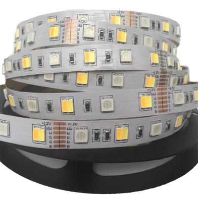 China Theme Park 5050SMD IP20 IP65 RGB+CCT RGB+WW+PW (5 in 1) Flexible CRI80 LED Strip for sale