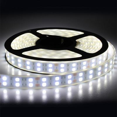 China Home High Lumens 28.8w 15.2mm 5meters Roll High CRI 90 Flexible Led Strip 5050 120led/m Dual Line for sale