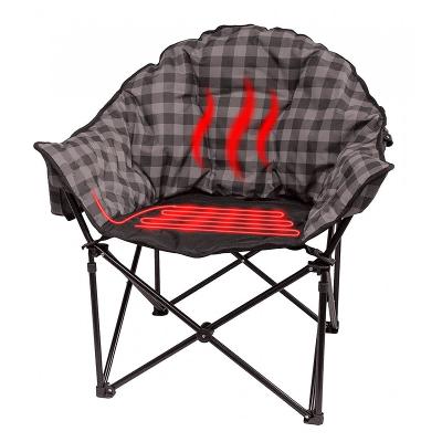 China Moon Chair Modern Outdoor Folding Single Camping Chair With Heating Pad Portable Fishing Chair for sale